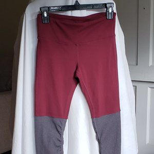 Alo Yoga Ribbed Leggings Pants Stretch High Waist Scrunched Long Size S